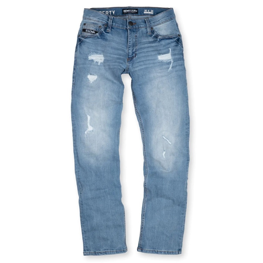 Howitzer Liberty Men's Light Blue Destressed Jeans